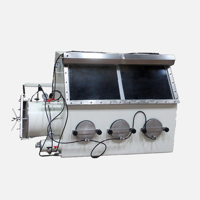 Scatola per guanti di vuoto del gas dell'entrata dei porti del laboratorio 3 per l'esperimento scientifico